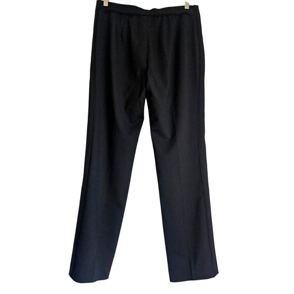Tory Burch Wool Black Pants Trousers, Side Panel, Stretch Waist, Sz 8, NWOT - Picture 2 of 10